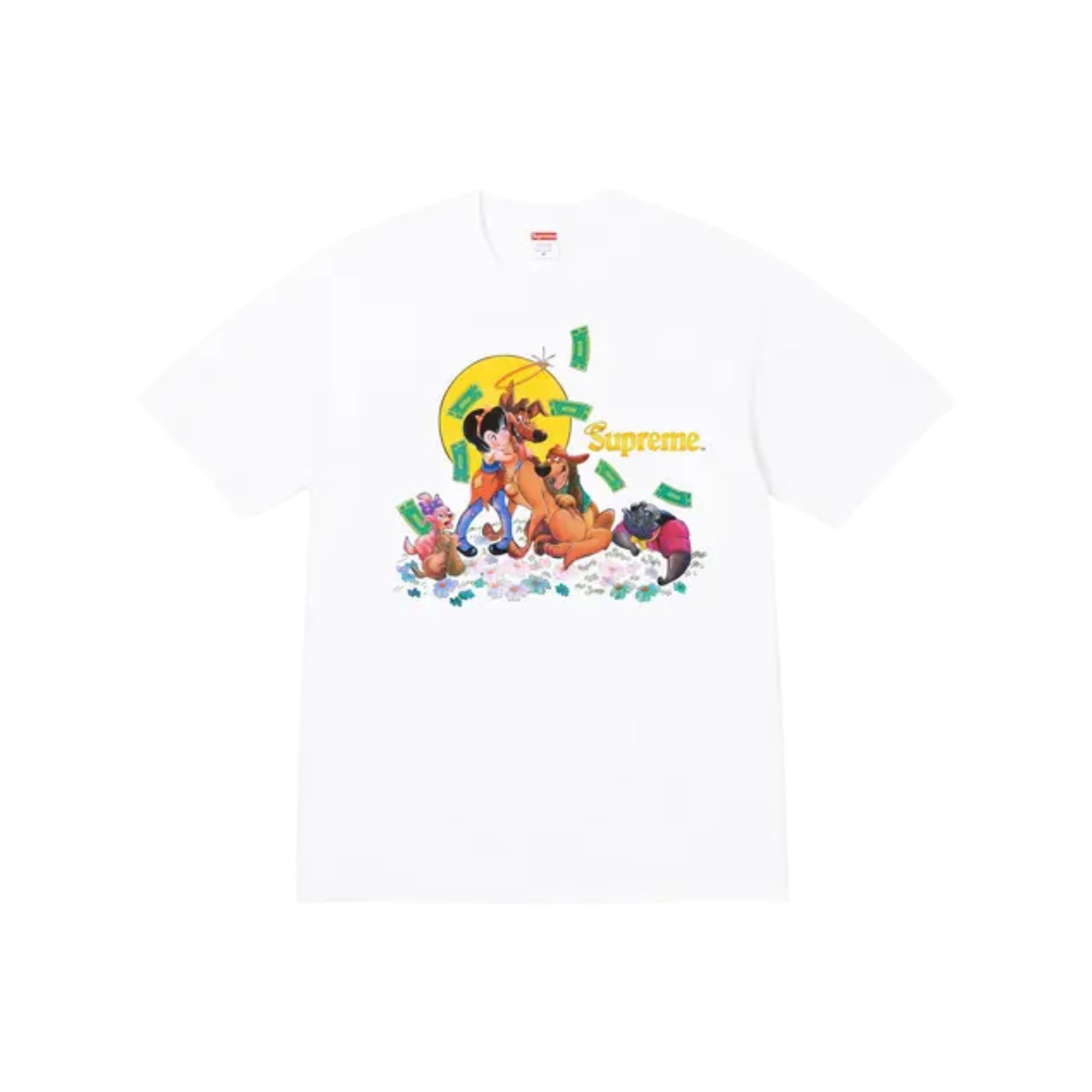 Supreme All Dogs Go To Heaven Tee White