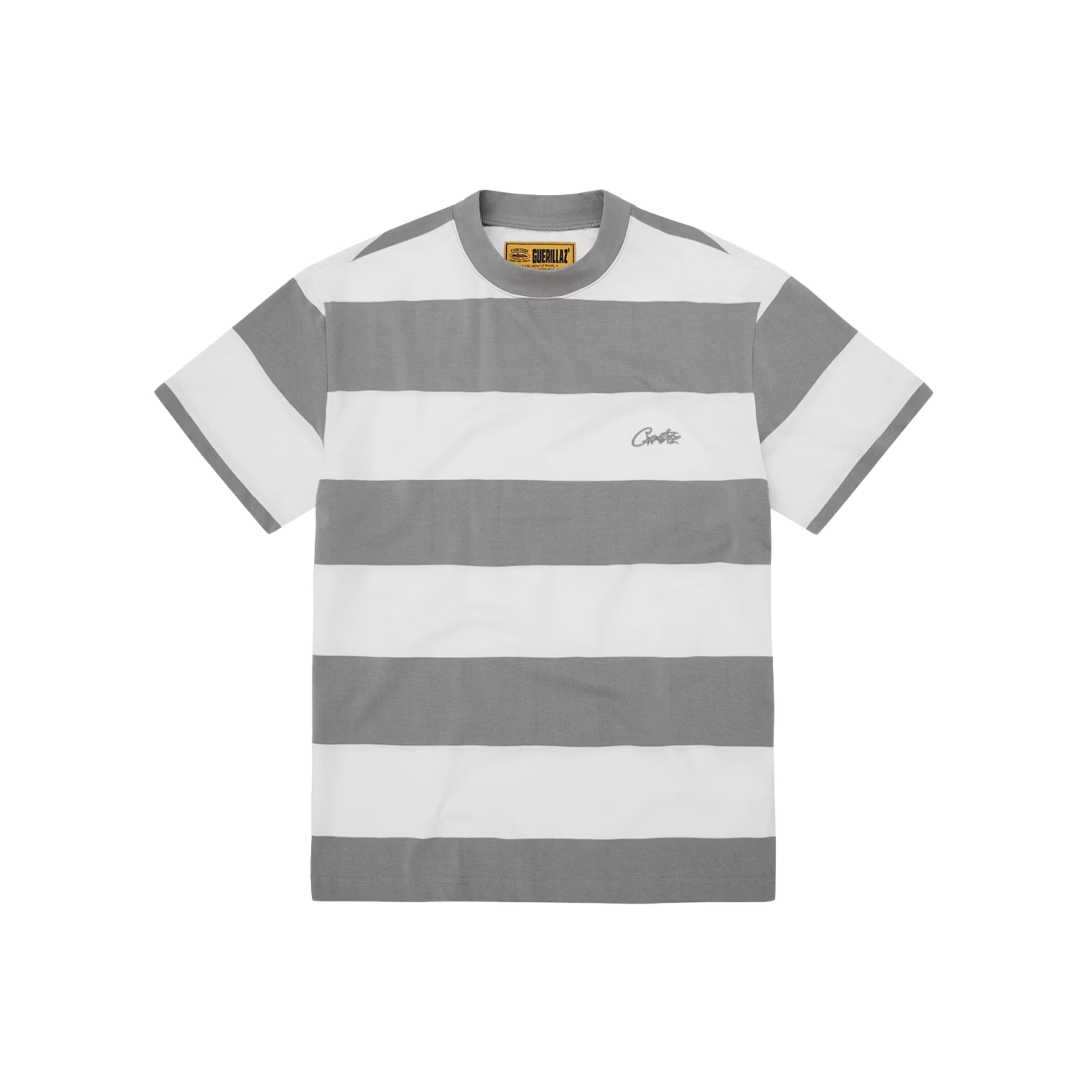 Corteiz Striped Tee Grey
