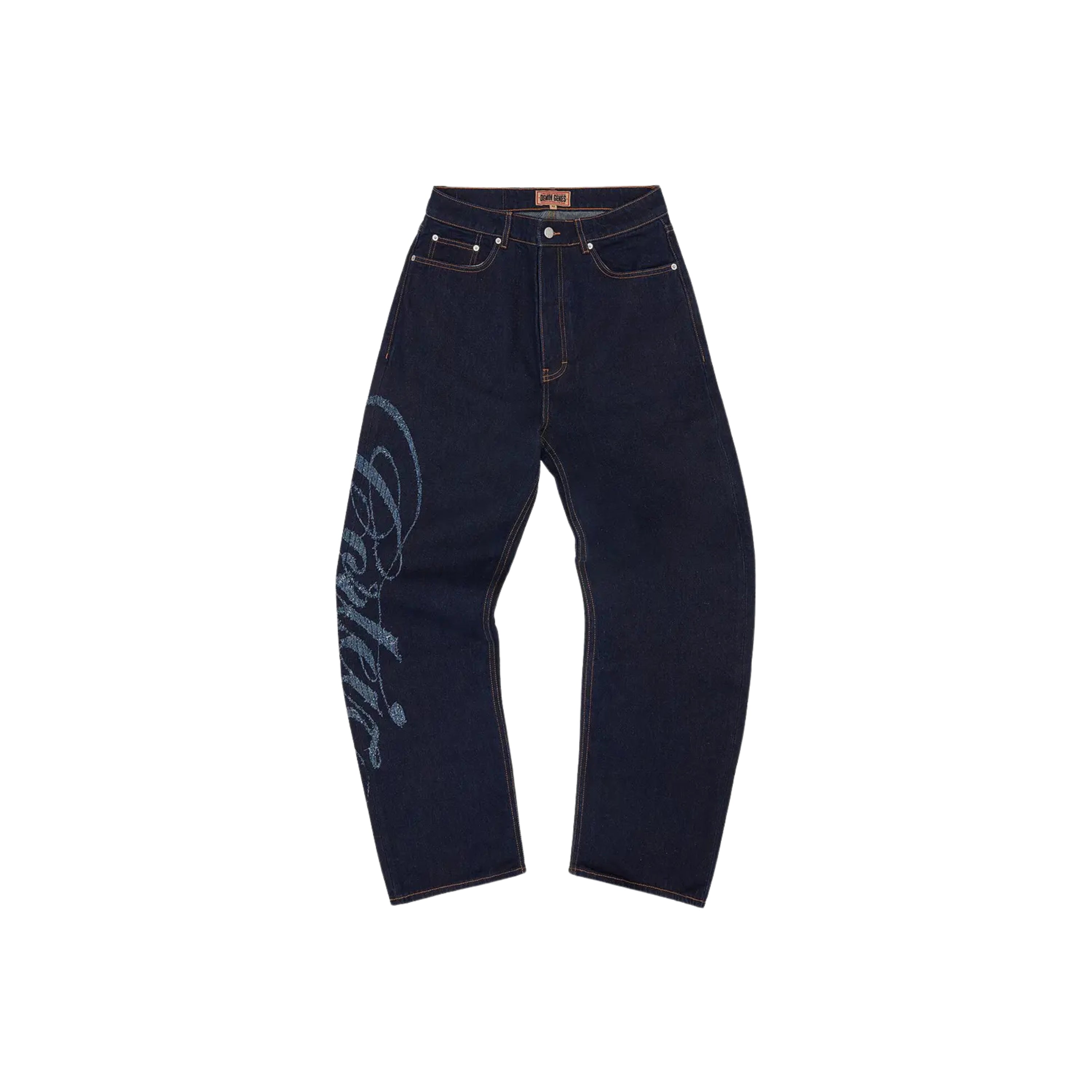 Corteiz Frayed Denim Baggy Jeans Indigo
