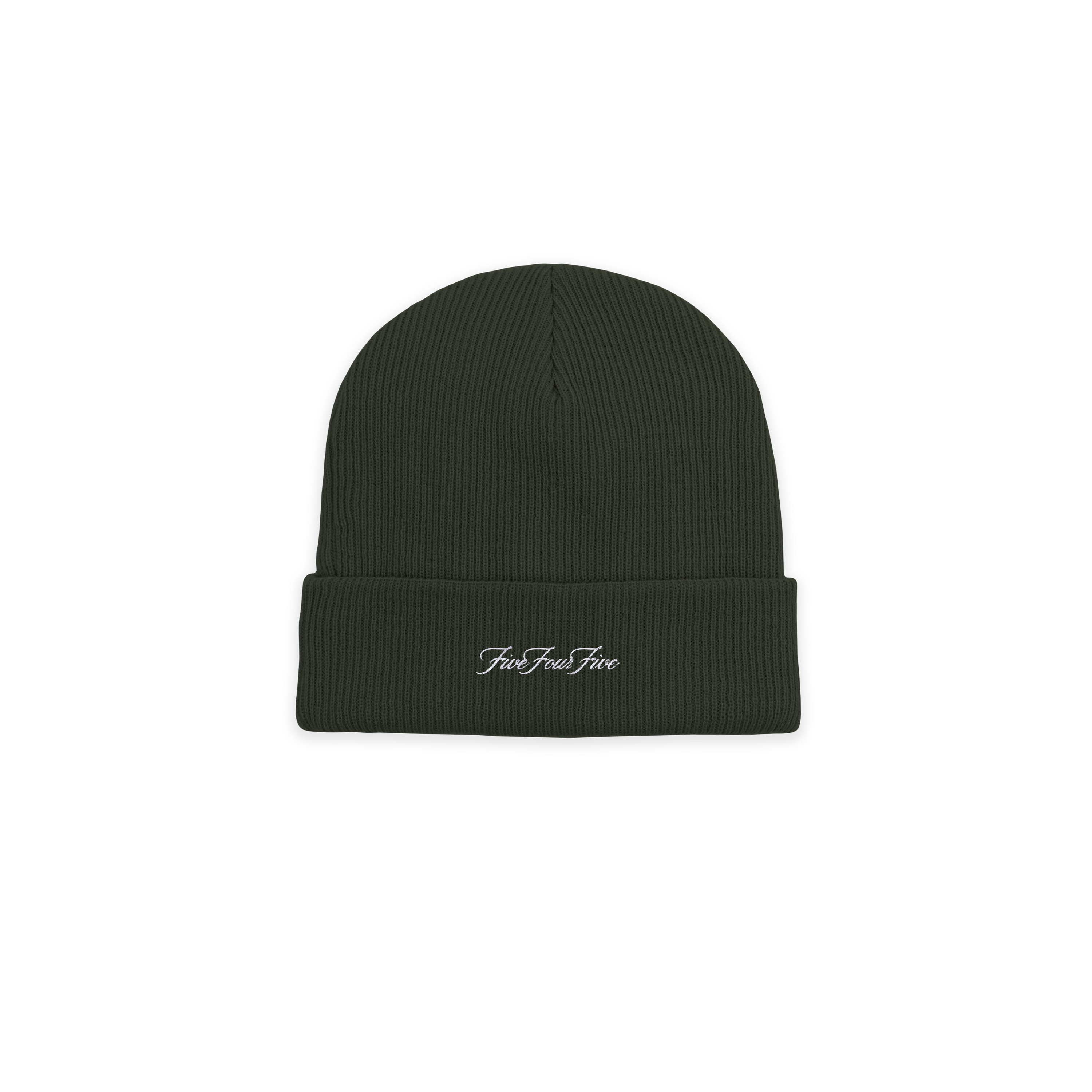 FiveFourFive Winter Embroidered Beanie Olive