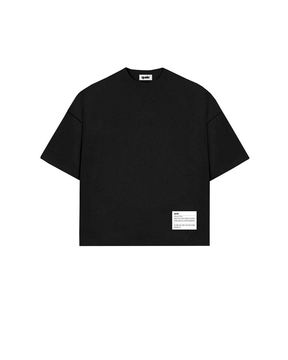 🎁 Queio Essential Boxy Tee Black (100% off)