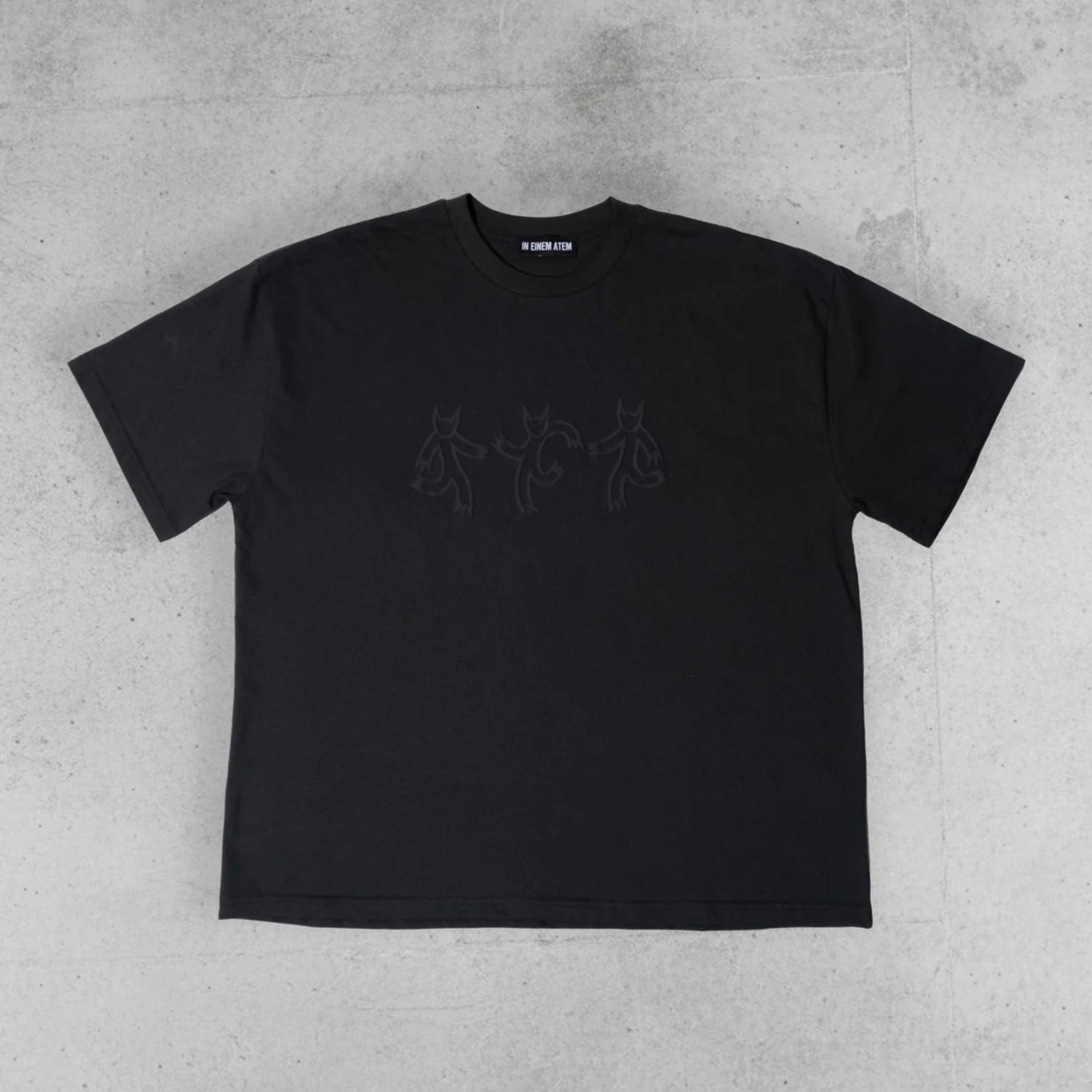 In Einem Atem Demon Tee Washed Black