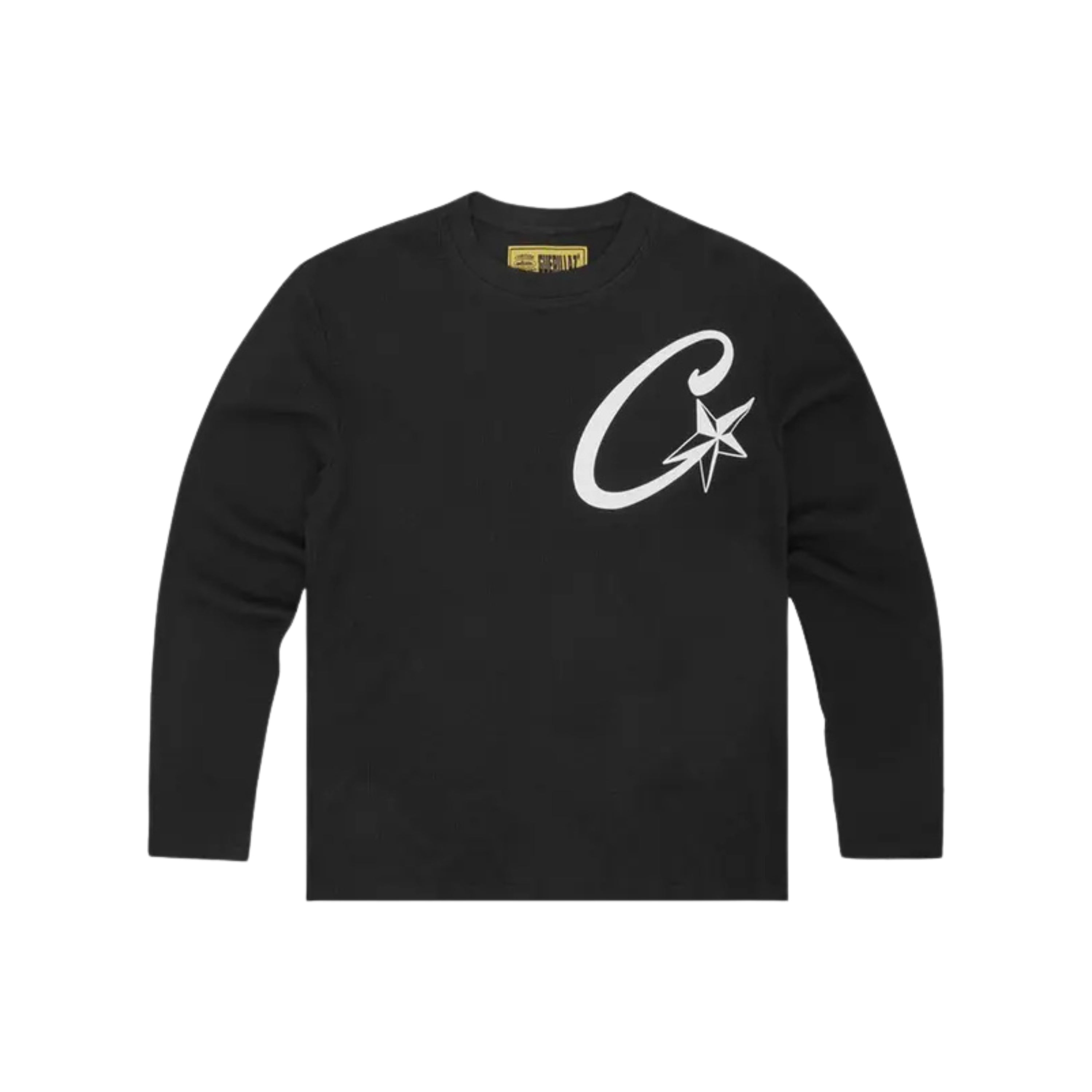 Corteiz C Star Waffle Longsleeve Black