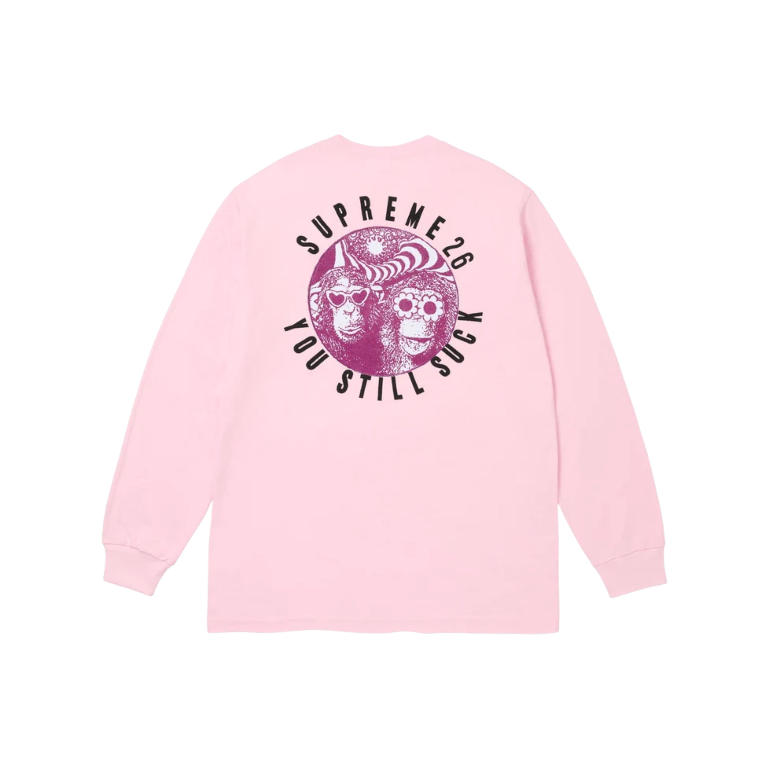 Supreme U Still Suck Longsleeve Pink
