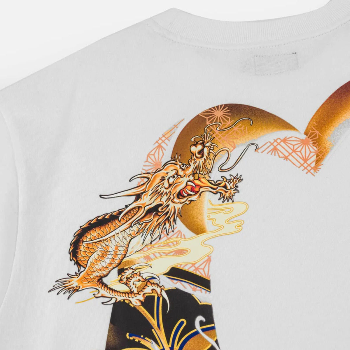 Evisu Flying Dragon Daicock Tee White