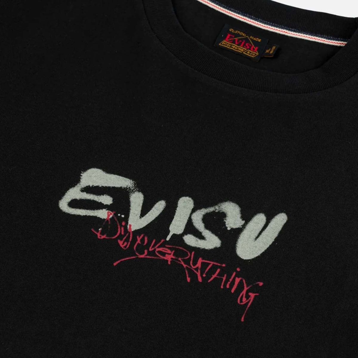 Evisu Fortune Cat Printed Longsleeve Black