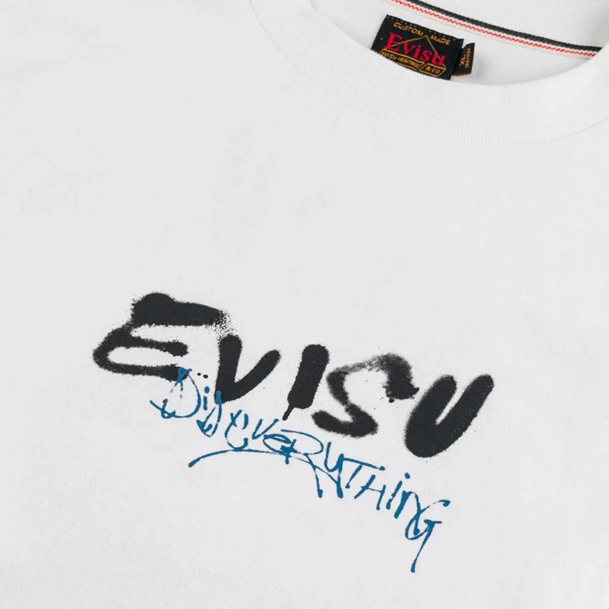 Evisu Fortune Cat Printed Longsleeve White