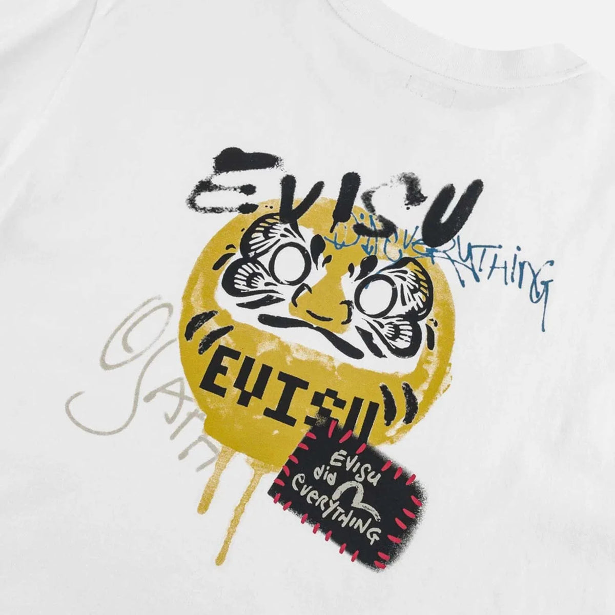 Evisu Fortune Cat Printed Longsleeve White