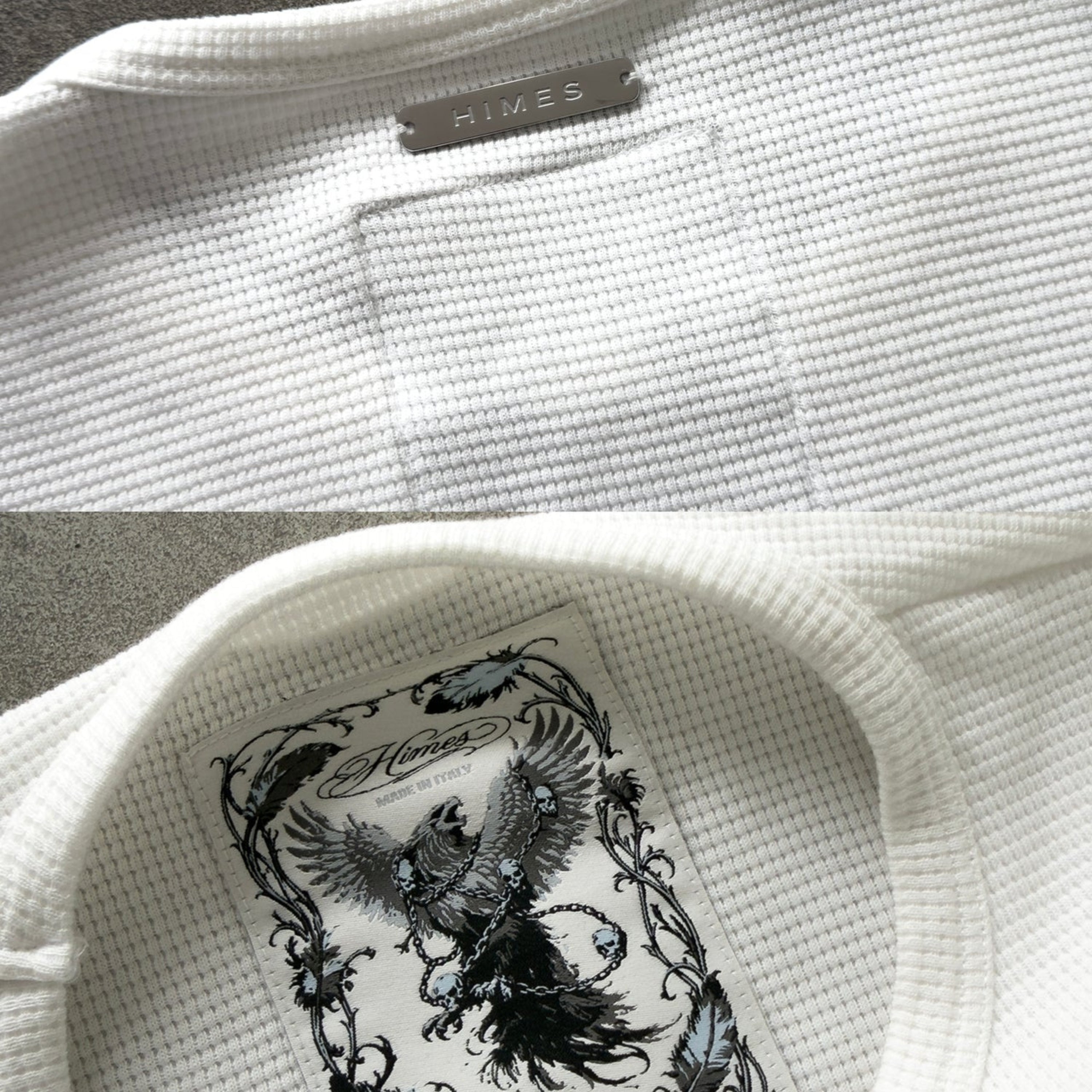 Himes Plan-H Waffle Tee White