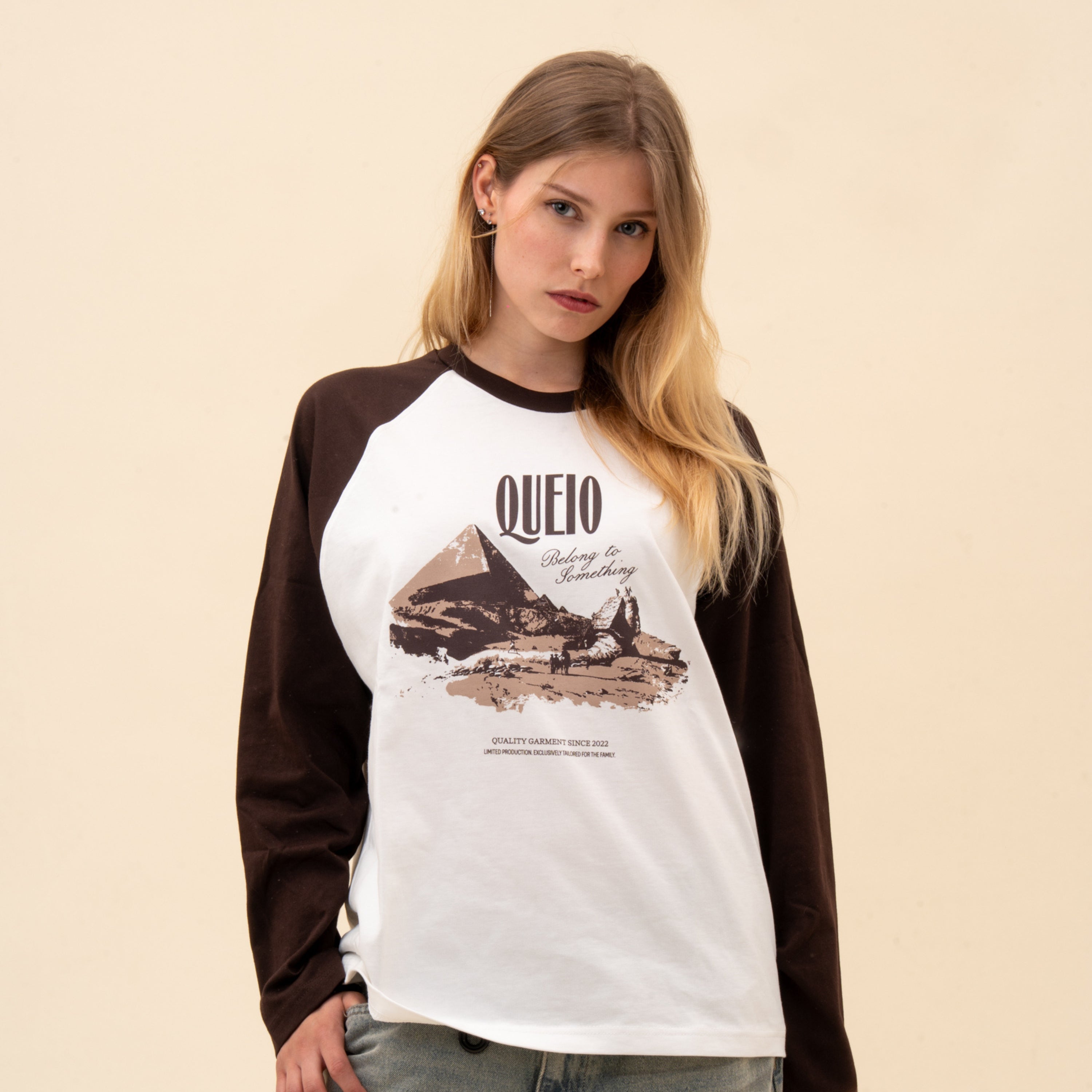 Queio Giza Raglan Longsleeve Brown