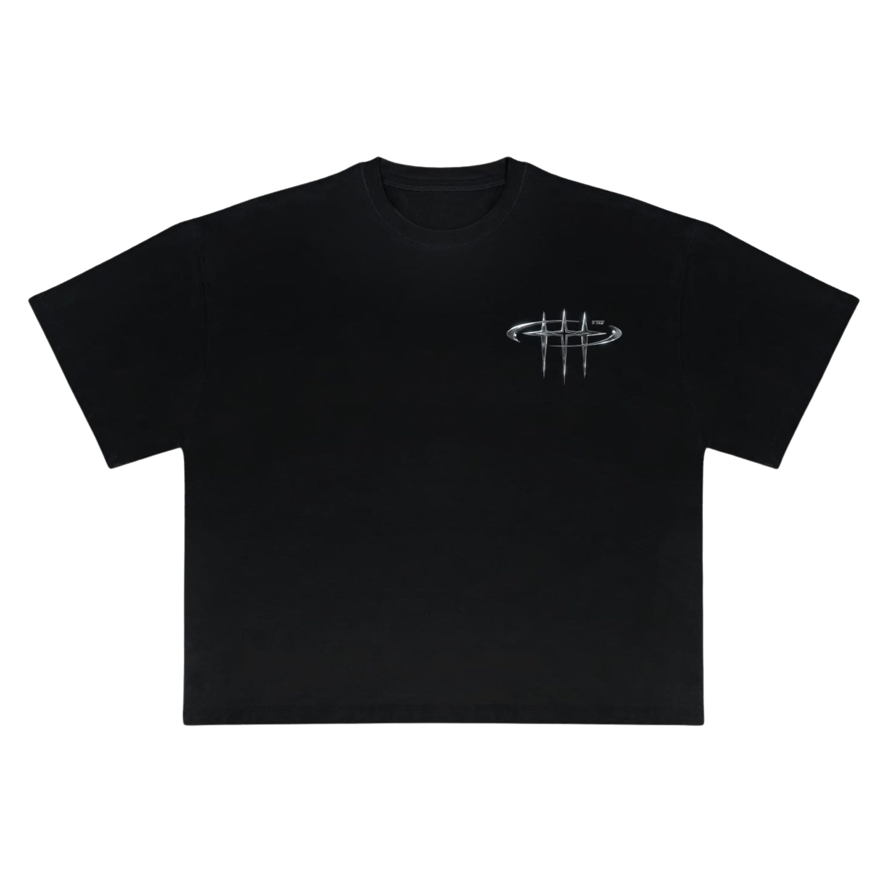 On My Way Metal Logo Tee Black
