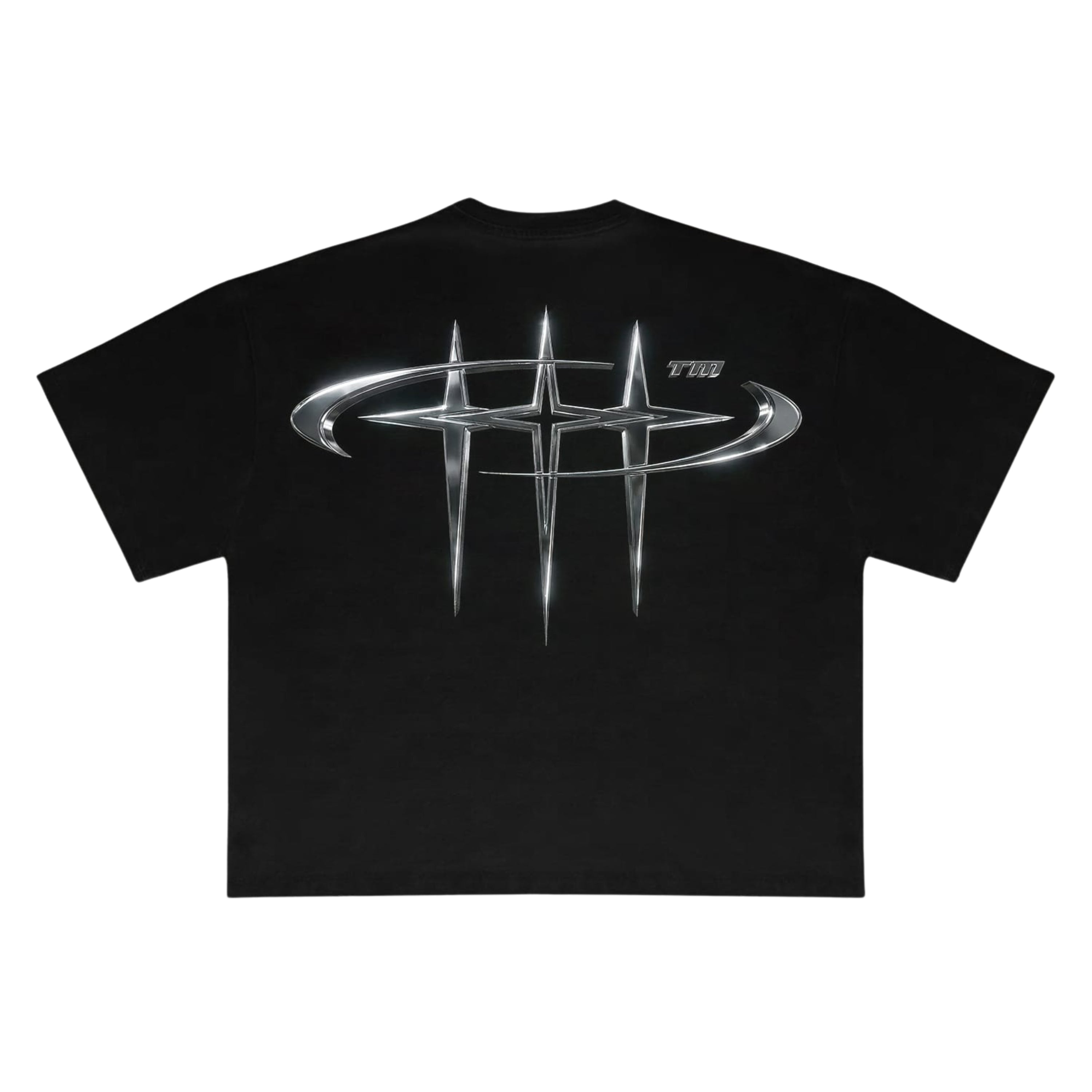 On My Way Metal Logo Tee Black