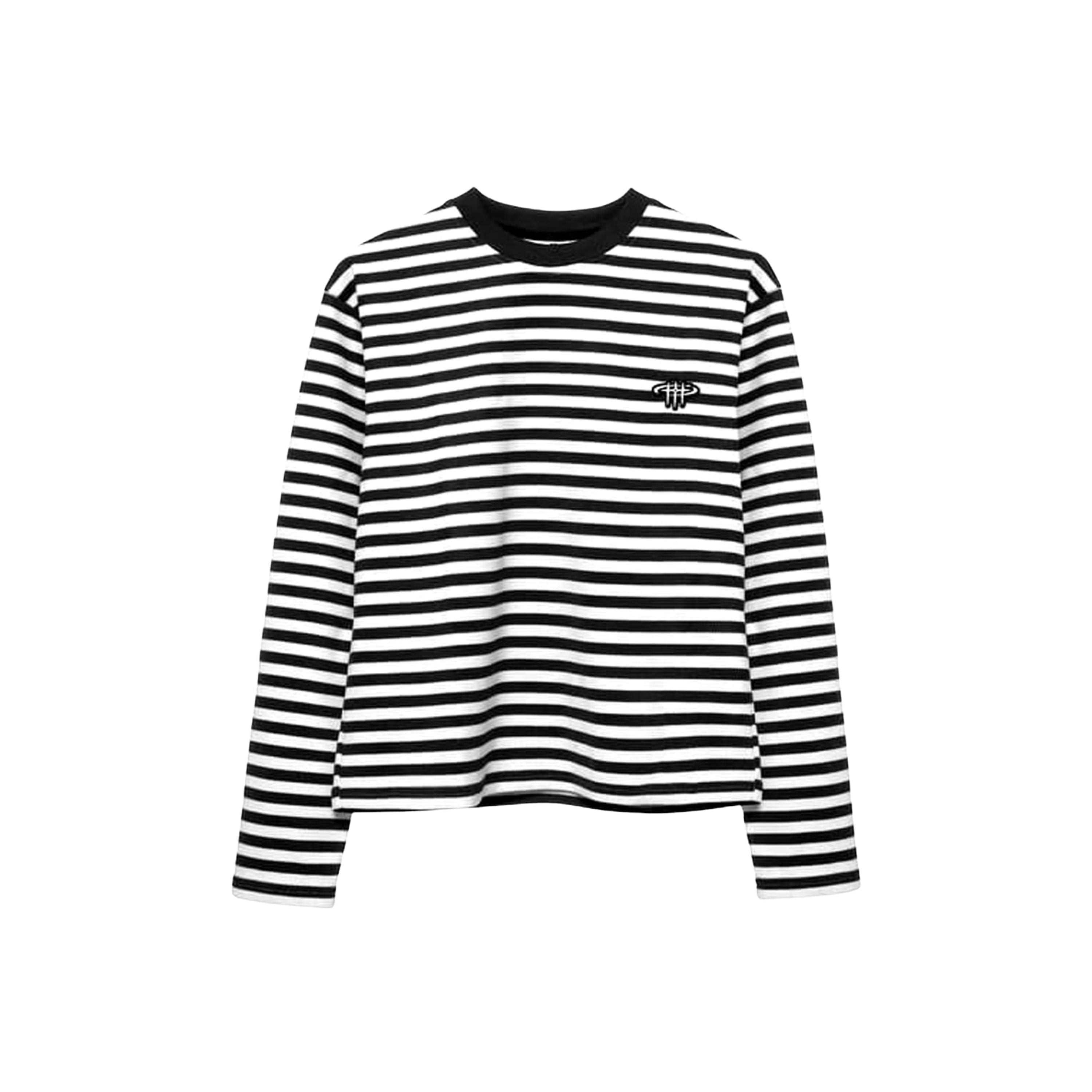On My Way Striped Longsleeve Black
