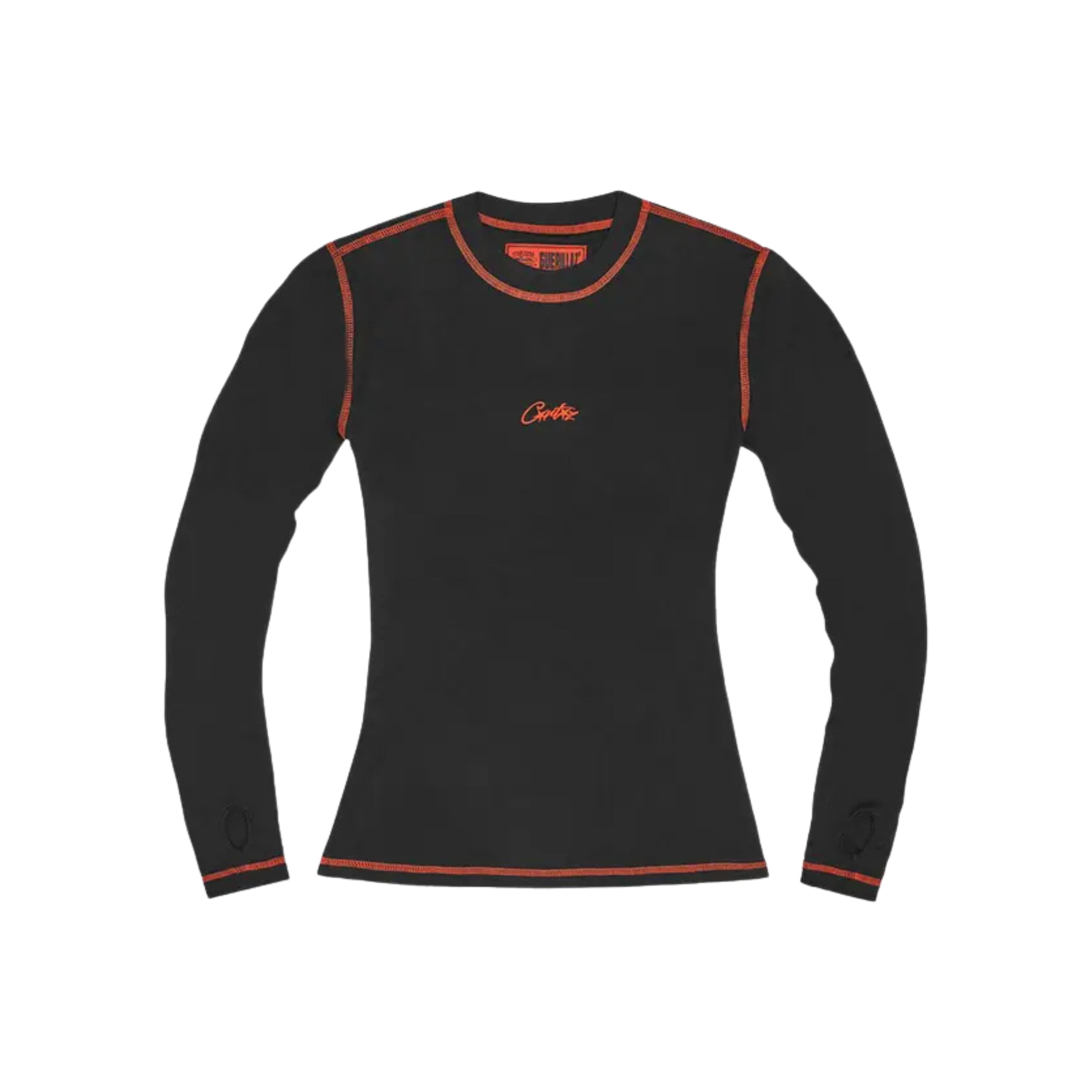 Corteiz Womens Mesh Red Longsleeve Black