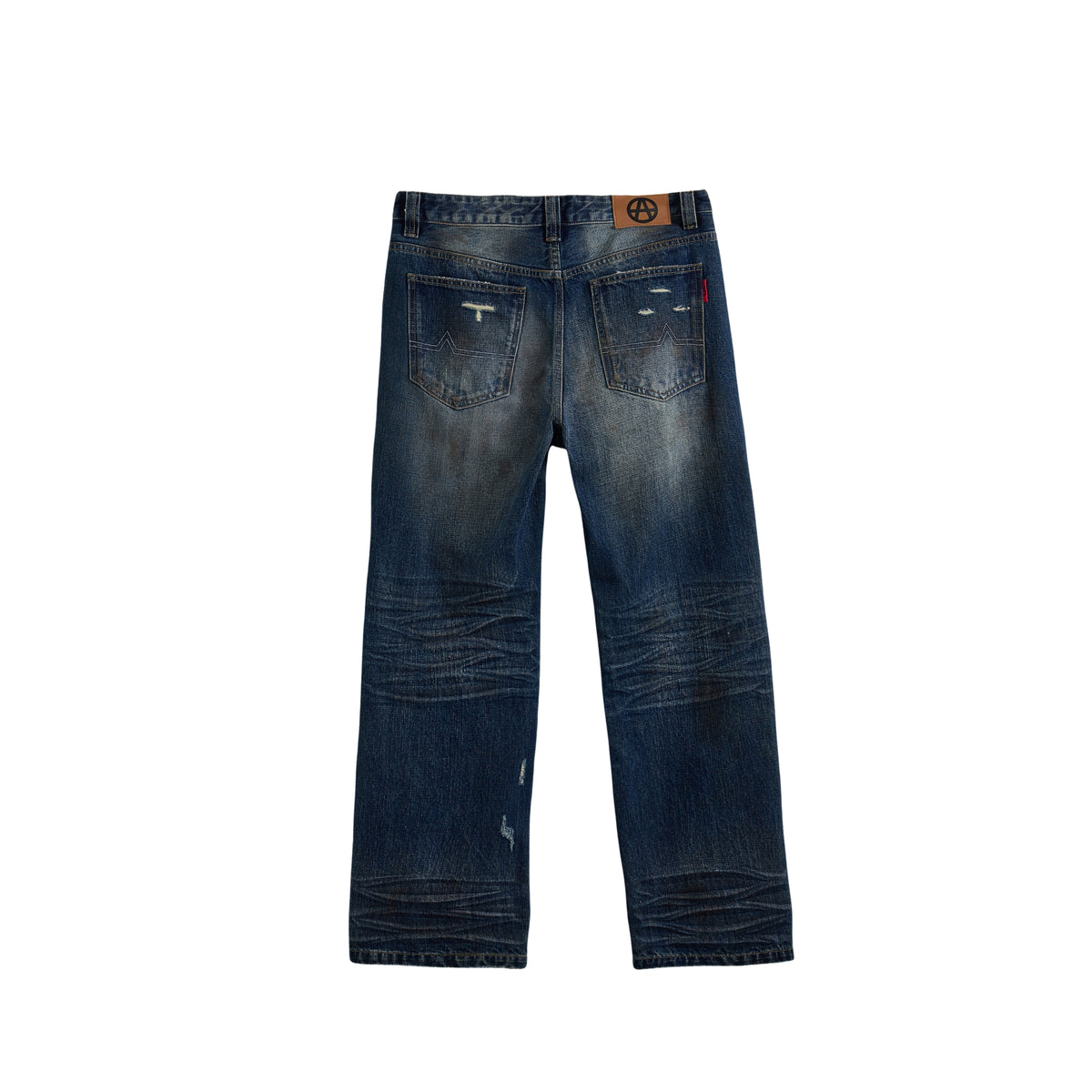 Acupuncture Texas Dirty Used Jeans Navy