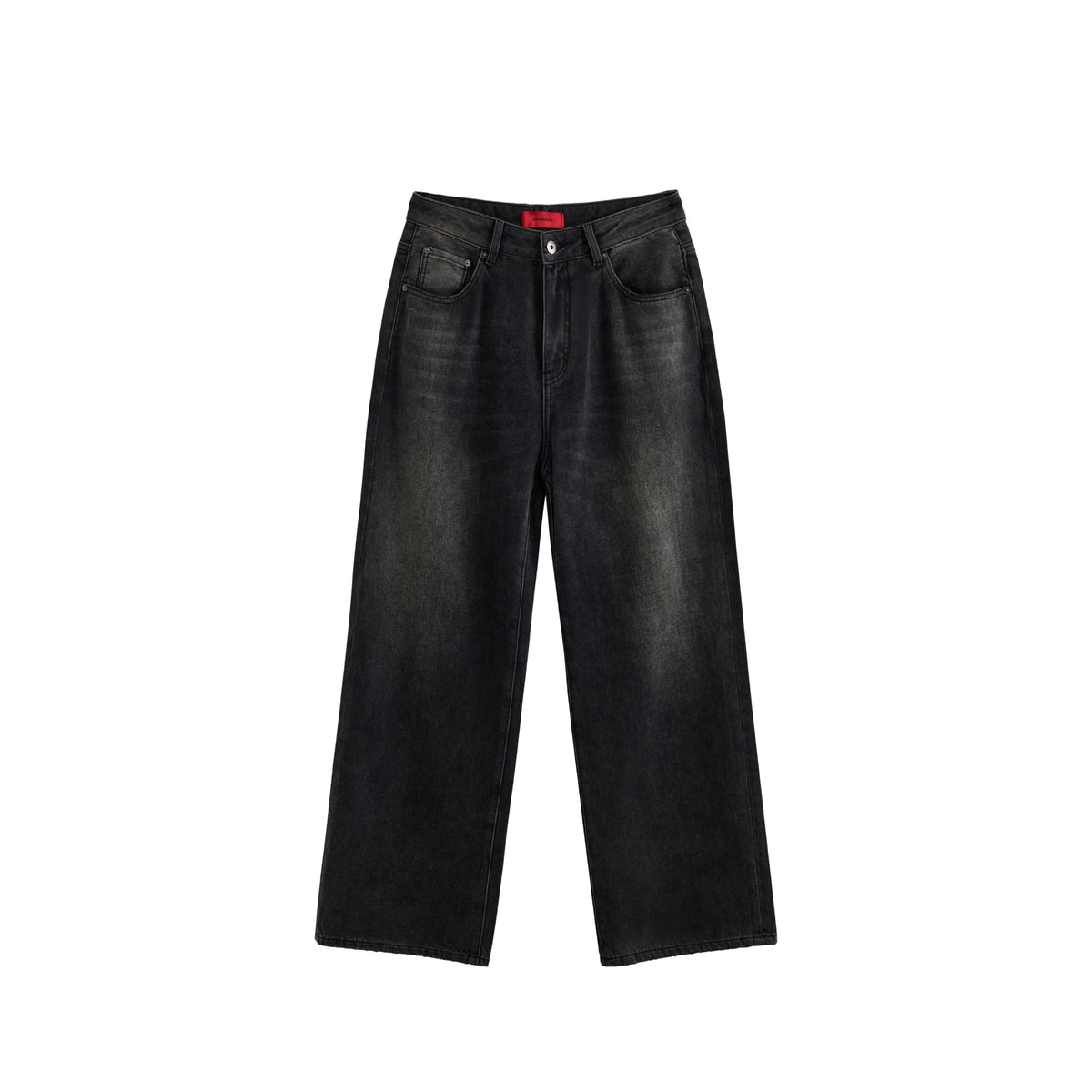 Acupuncture Wide Leg Denim Black Stone Wash