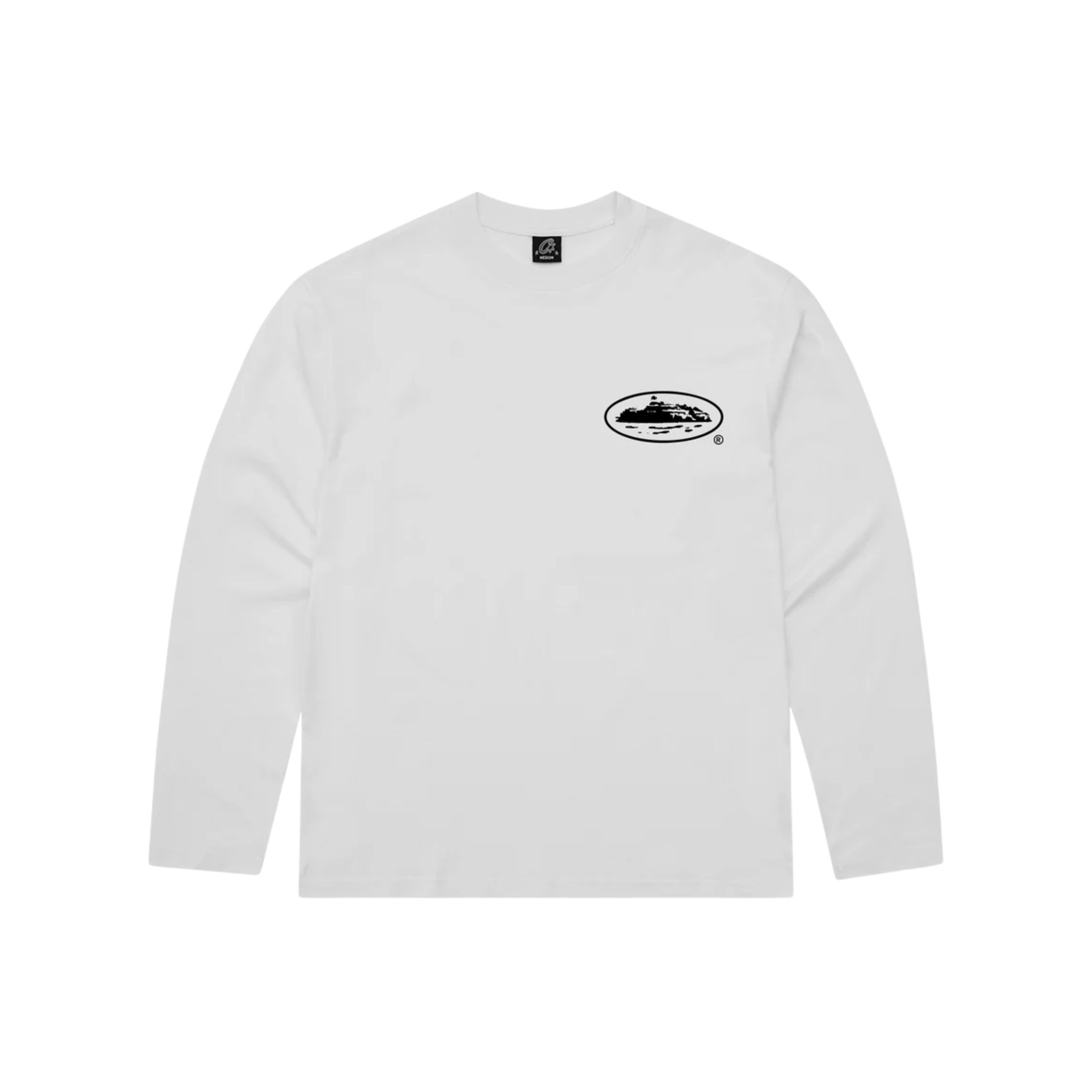 Corteiz OG Island Longsleeve Tee White