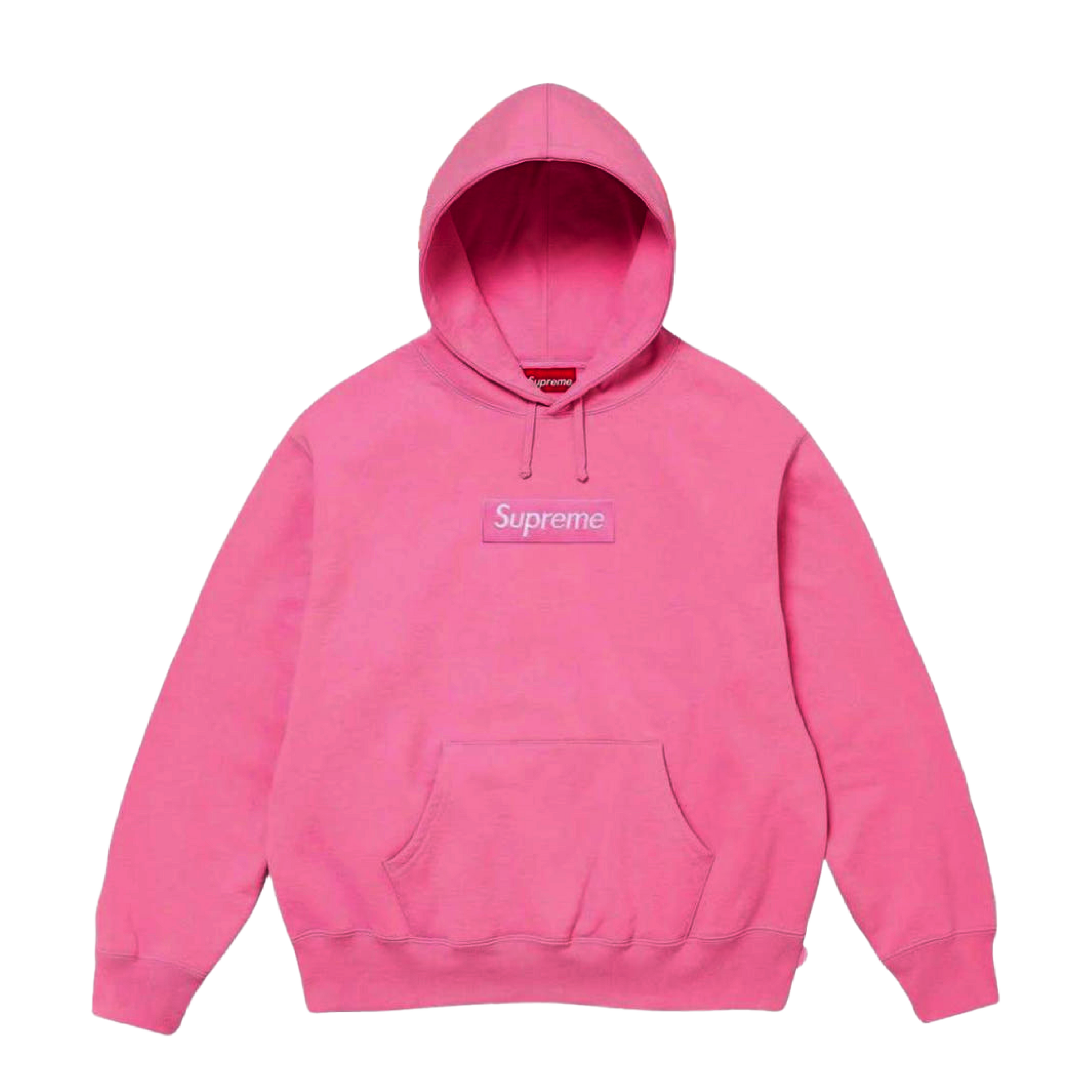 Supreme Box Logo Hooded Sweatshirt Pink (FW24)