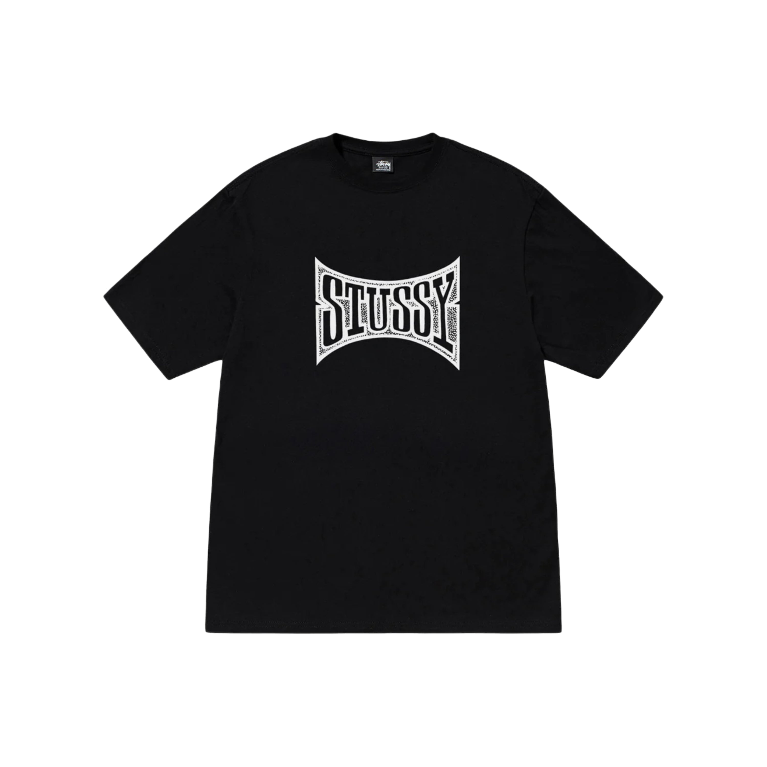 Stussy Printed Logo Tee Black