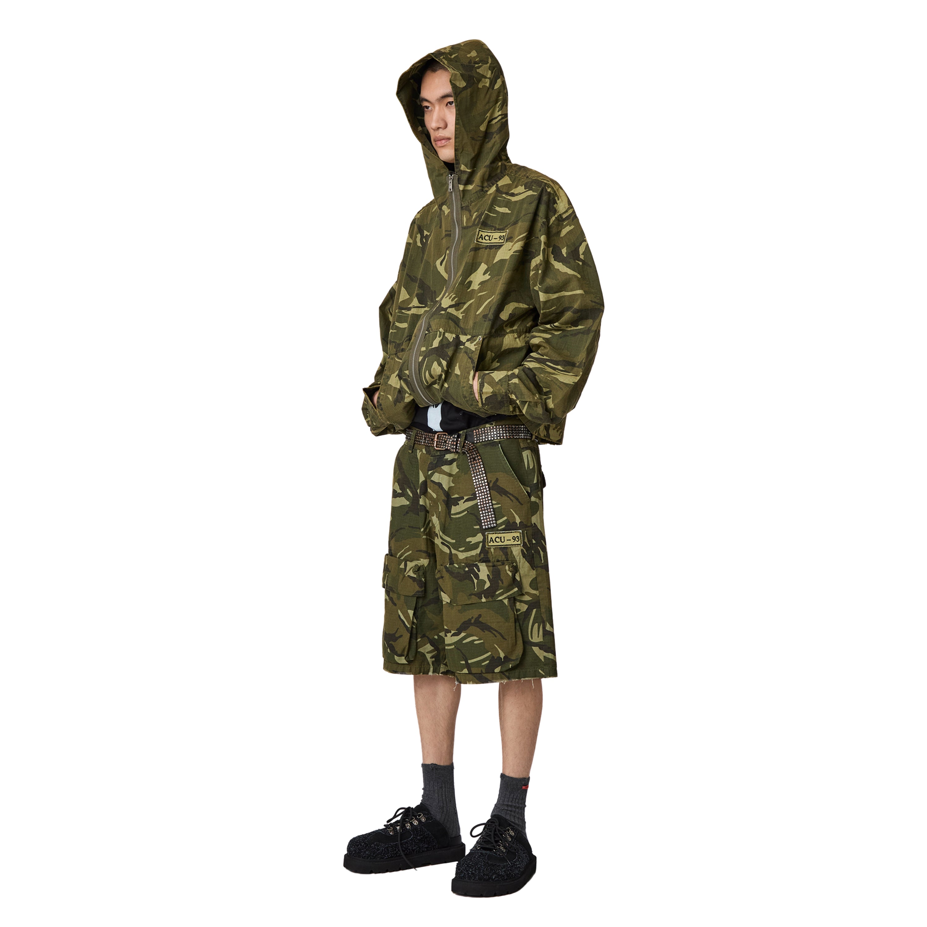 Acupuncture Metal Cargo Shorts Camo