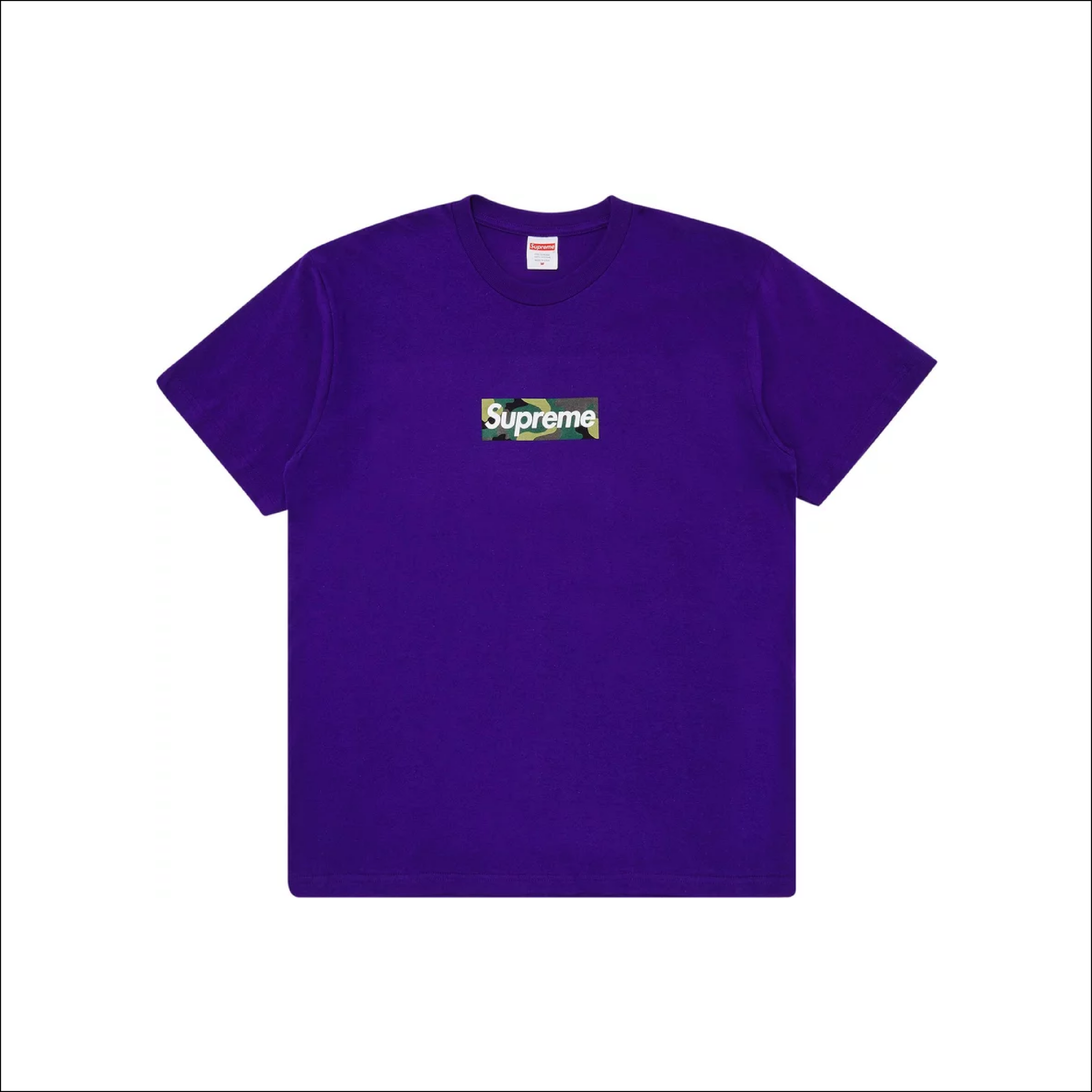 Supreme Box Logo Tee Camo Purple FW23