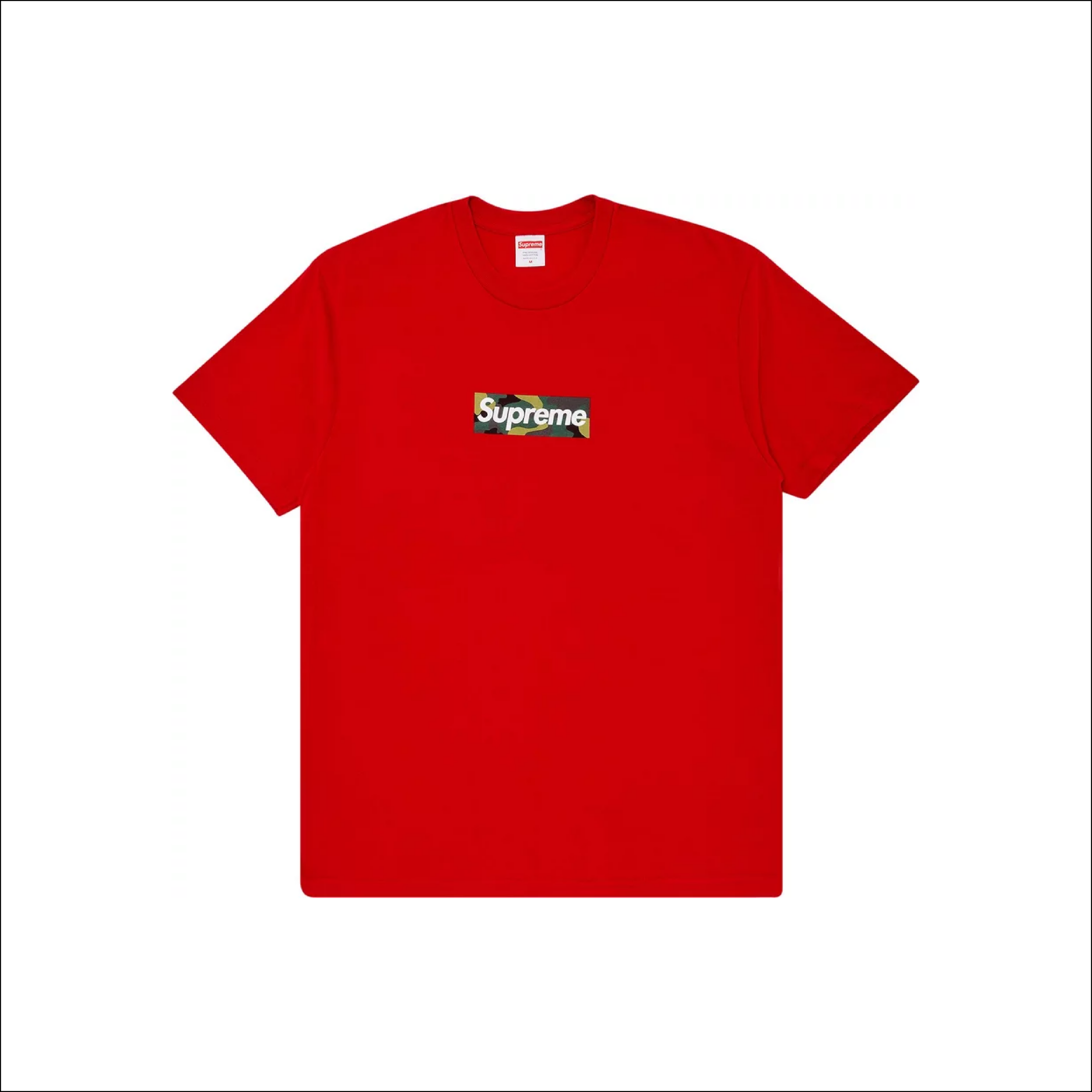 Supreme Box Logo Tee Camo Red FW23