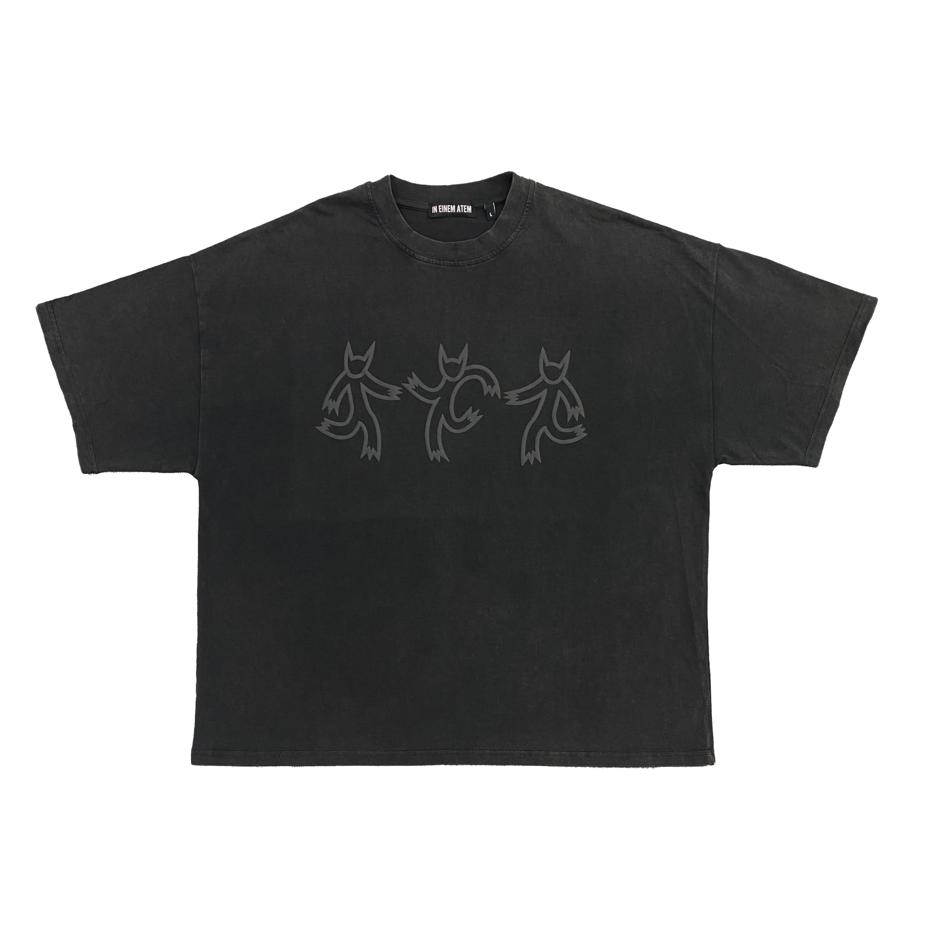 In Einem Atem Demon Tee Washed Black