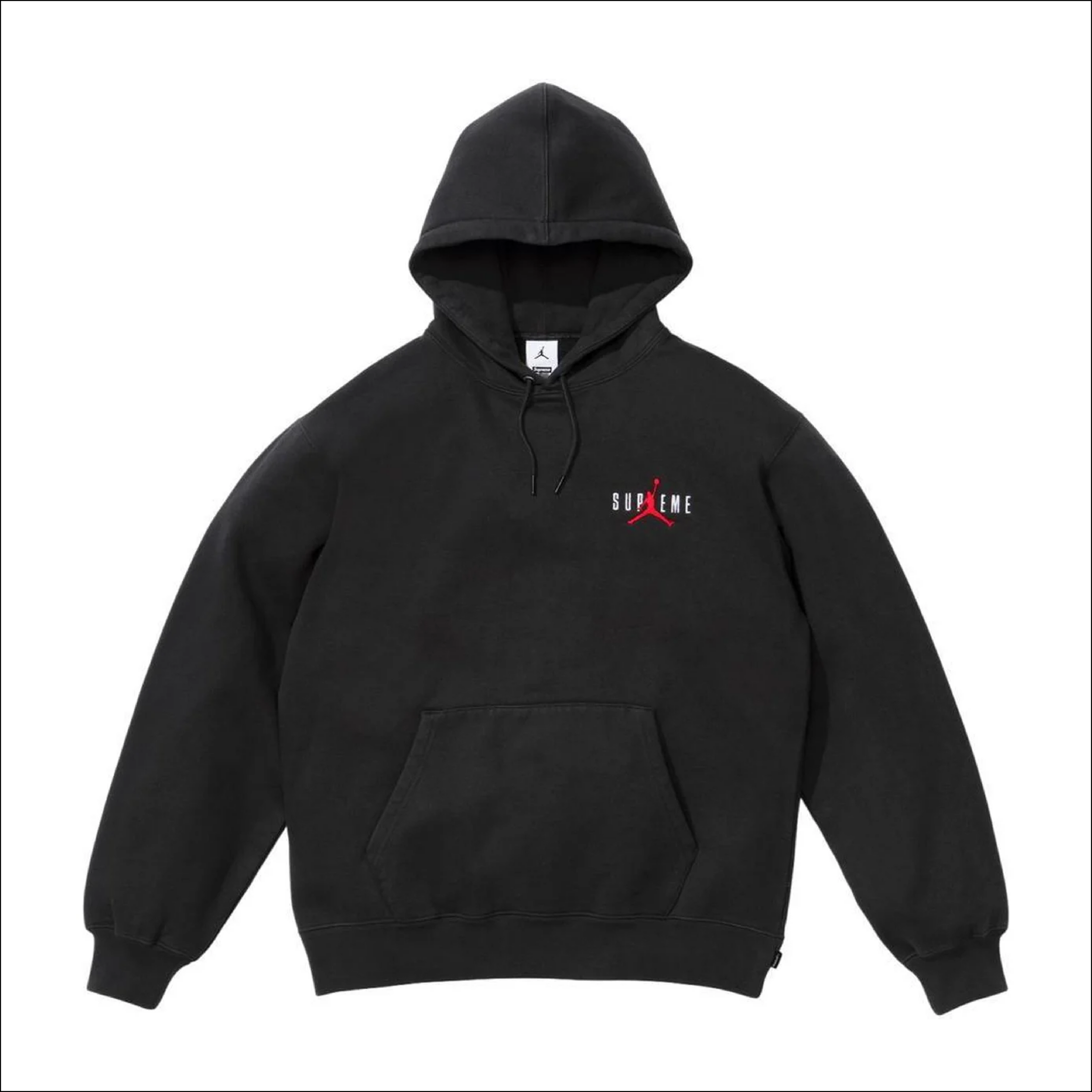 Supreme Jordan Hooded Sweatshirt Black FW24