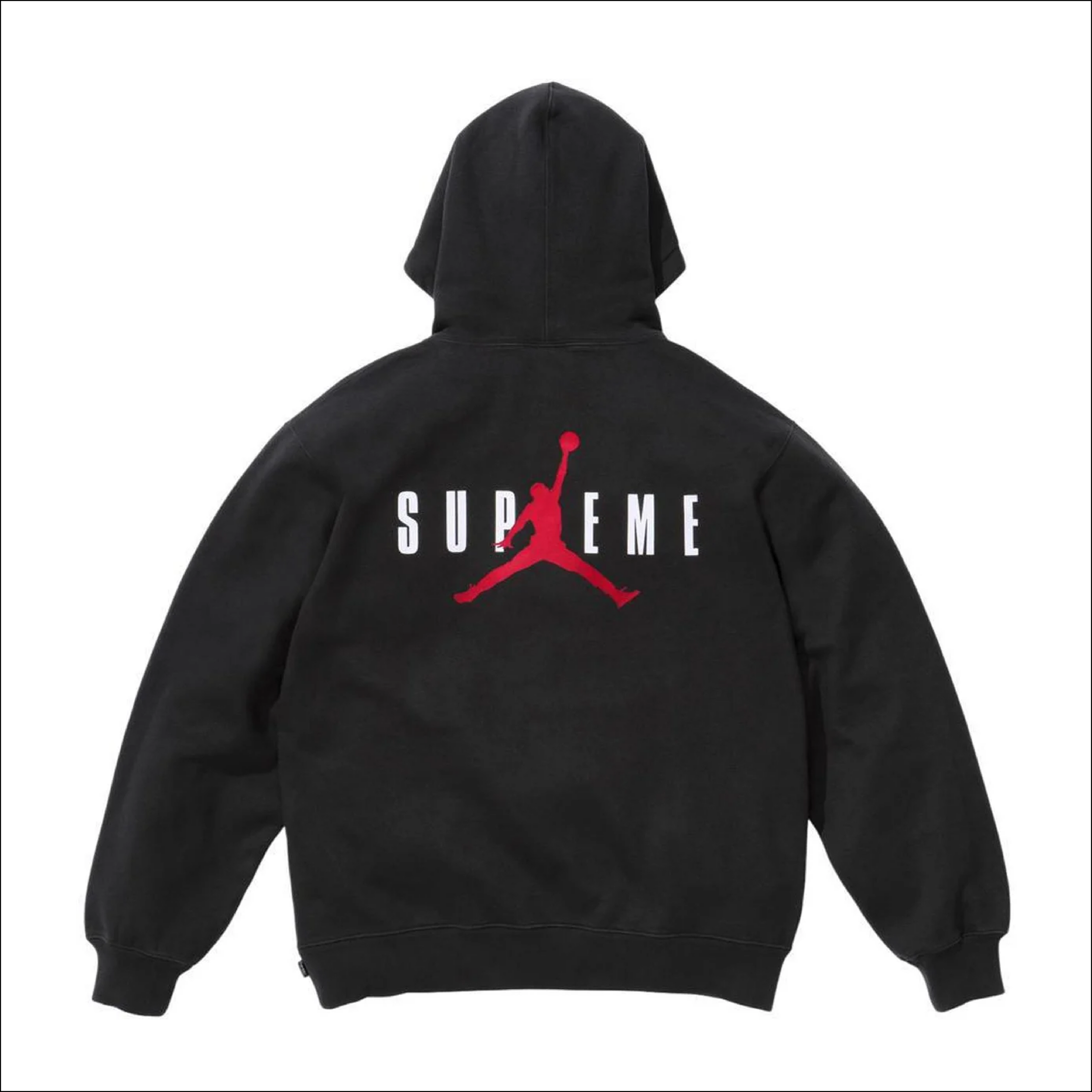 Supreme Jordan Hooded Sweatshirt Black FW24