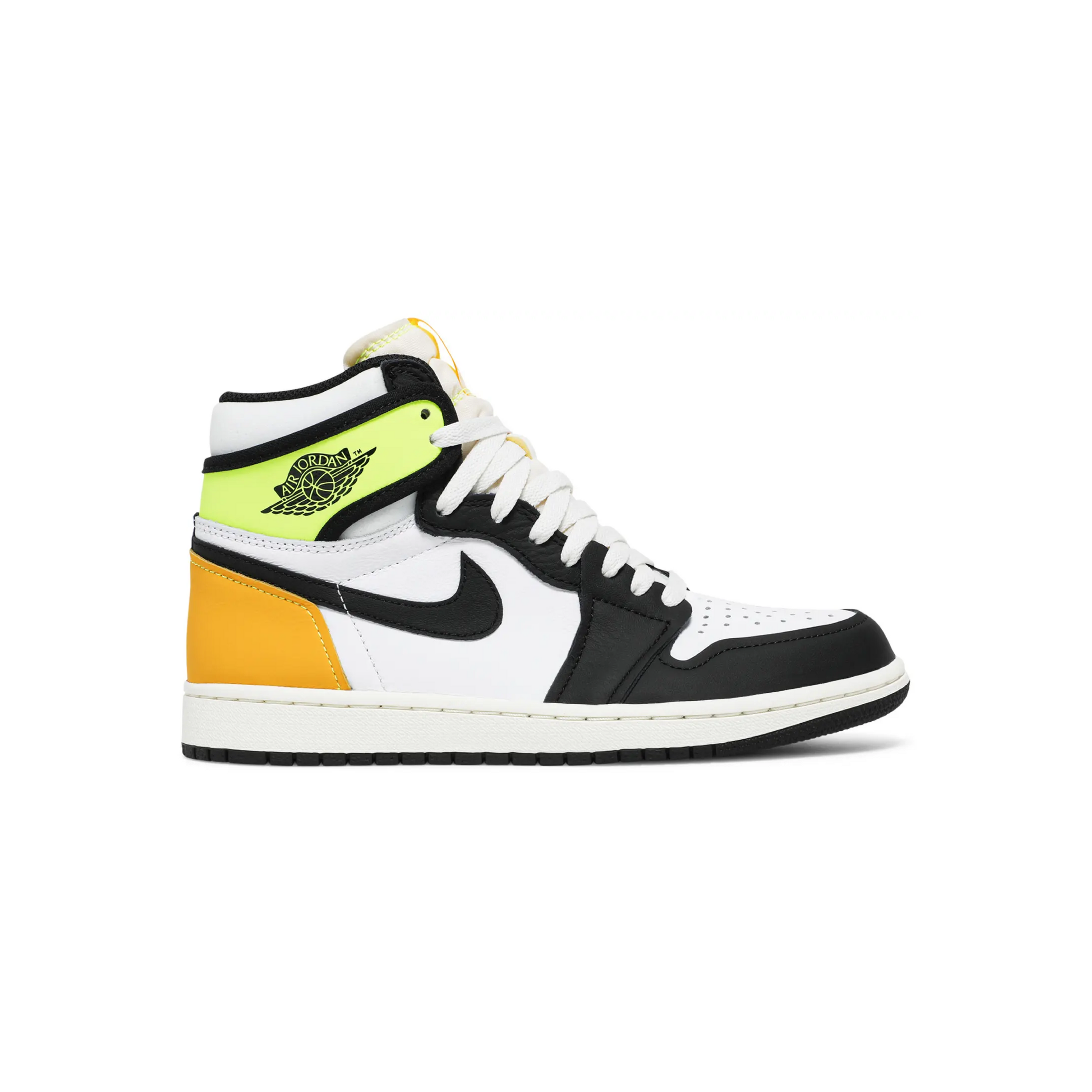 Air Jordan 1 Retro High White Black Volt University Gold